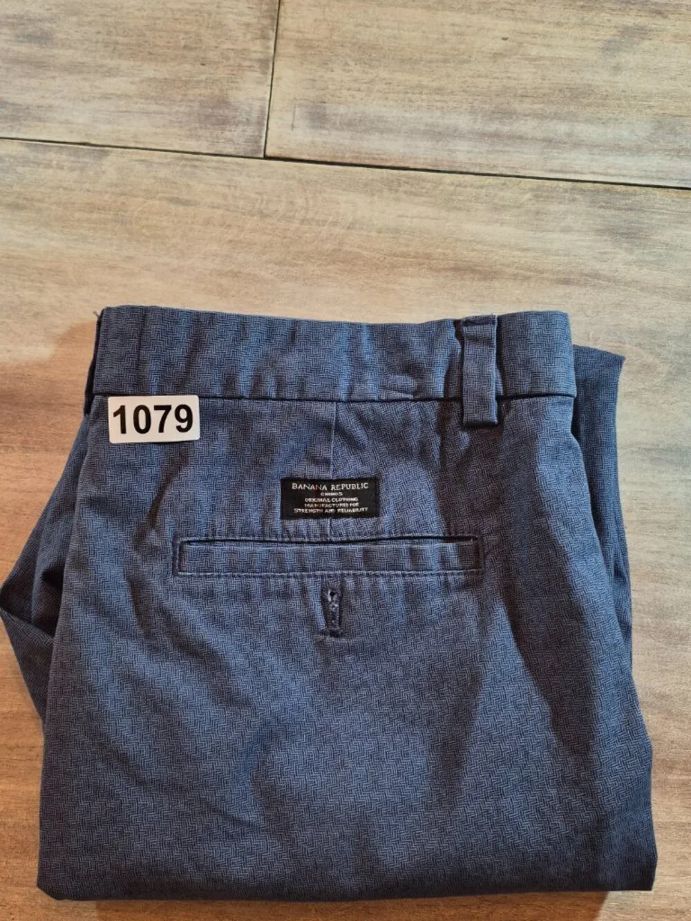 Banana Republic Aiden Chino Pants Men's 34x30 Blue Straight Leg
